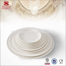 Round shape white dinner plates for wedding Porcelain dish plate